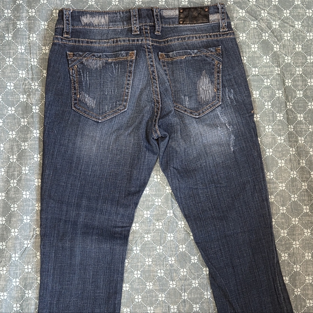 Buckle black fit no.146 29 cropped distressed Blue denim Jeans - Picture 7 of 8